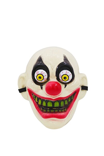 Yusuf Dirik YD Party Supplies قناع المهرج ذو العيون المتحركة للهالوين