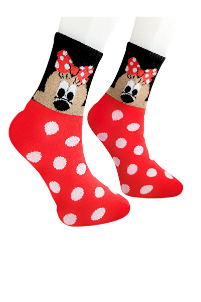Shuttle Park Unisex Minnie Mouse Fashion Patterned Cute Colored Red College S...