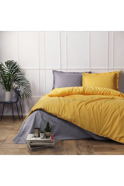 Prime Sleeks Σετ Παπλωματοθήκη Διπλό - 100% Βαμβάκι, 200x220cm, Εφαρμοσμένο σεντόνι και Βαμβακερό κάλυμμα Colormix