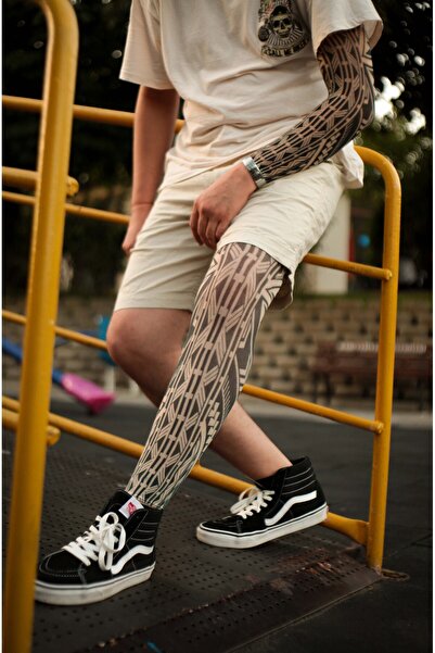 SWANKYSOCKS Giyilebilir Desenli Kol ve Bacak Takım Dövmesi 3D Baskılı Tattoo