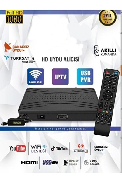 ELECTROGOLD Çanaklı-Çanaksız Kendinden wifili İP TV Ücretsi z Sinema Belgesel paketli receiver