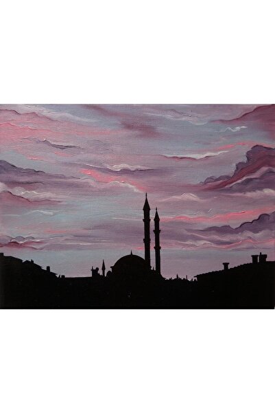 artoloji Rabia Ceviz  Sunset 3 - 2021 Tuval Üzerine Yağlıboya 18x24 cm