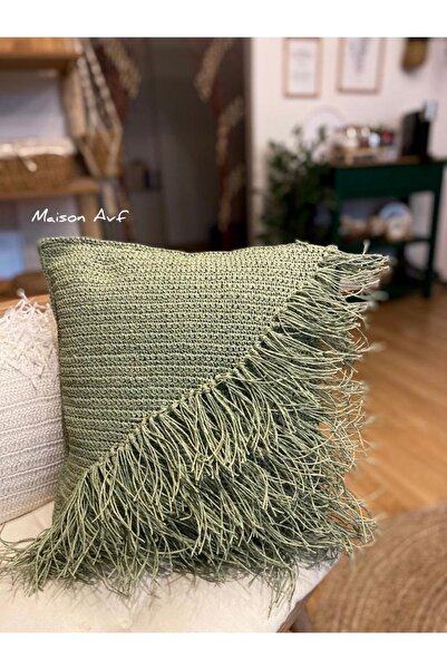 Maison Avf Water Green Double Date Braid - Thread Decorative and Throw Pillow...