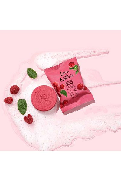 Oriflame Love Nature Organic Mint and Raspberry Extract Hand and Body Soap with Energizing Features 75 g