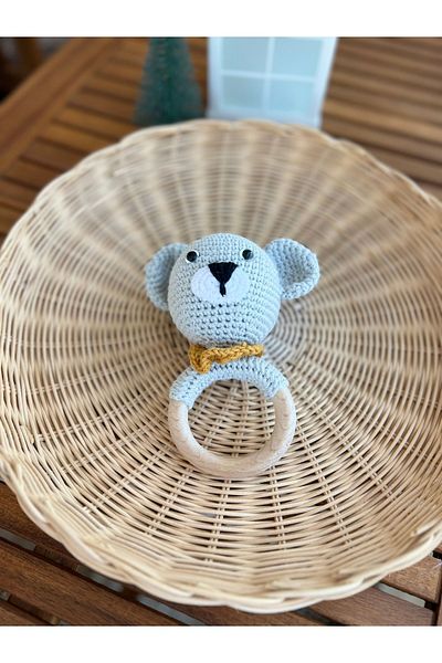 Love My Baby Kids 100% Natural Wood - Amigurumi Handmade and Teether Organic Thread
