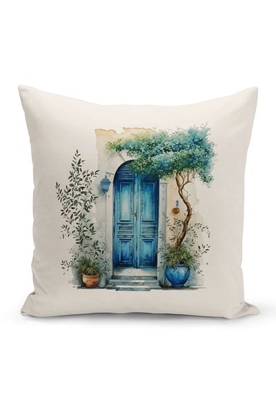 Bertille Home Vintage Series Double Sided Digital Printed Throw Pillow Case (Vintage Cushion Cover)