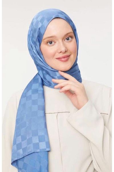 SpecialScarf Hijab Fashion Checkerboard Pattern, Silky Looking Cotton Shawl. Non-slip Silky Shawl, Stylish Elegant Combinable Shawl