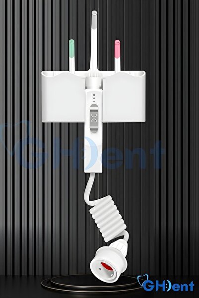 GHDENT Gh15 Manuel Ağız Duşu – 3 Başlıklı 3 Gözlü, Askılıklı, Şarjsız, Haznes...