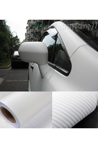 Fox White Carbon Coated Foil With Air Channels 152cm X 100cm