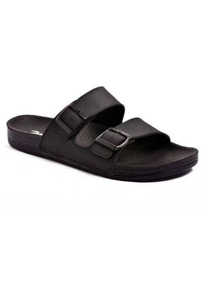 PARMİ Parmi Ανδρικές Unisex Ορθοπεδικές Παντόφλες με διπλή πόρπη Bahama Μαύρες