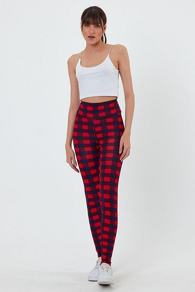 CrazyShopping High Waist Women's Leggings - Lycra Viscose, Gathering Feature