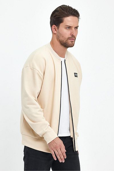 CrazyShopping Ανδρικό μακρυμάνικο casual κολεγιακό μπουφάν