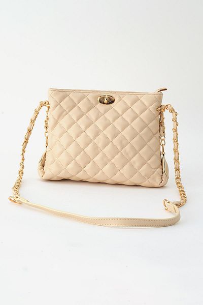 Rays 3008 Model Quilted Cream Shoulder Bag