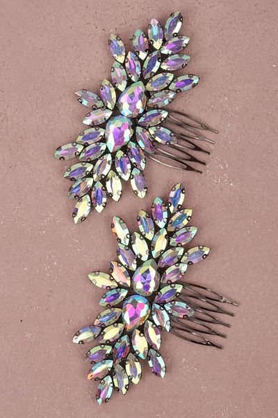 Hayalperest boncuk Accesoriu pentru păr de nuntă de mireasă - 2 piese Model Henna Elegant Janjanlu Accesoriu pentru noapte și nuntă