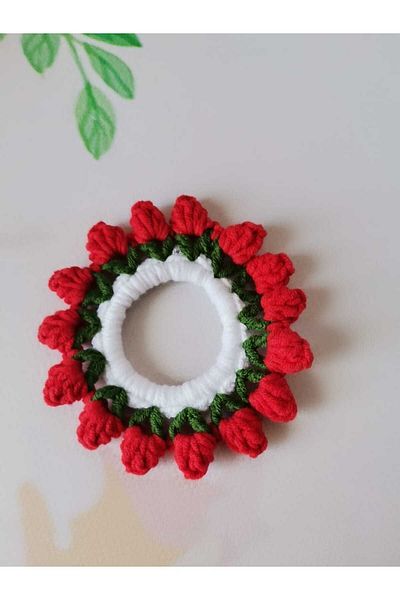 Kadın Girişimciler Atölyesi Buckle Red Rose Rubber Knob Buckle