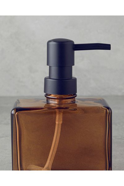 English Home Диспенсър за течен сапун за баня Amber Myla Glass