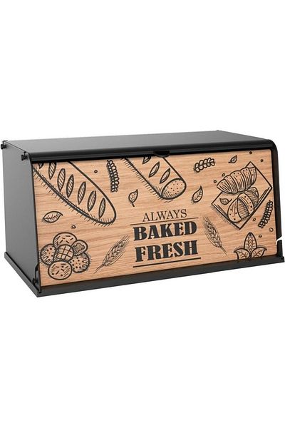 SİHİRLİ AYAKLAR Foldable Wooden Lid Bread Cabinet