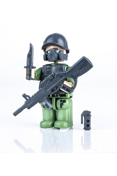 PeriYedi Polis Ve Asker Lego Adam Oyuncak Figür Seti Aksesuarlı