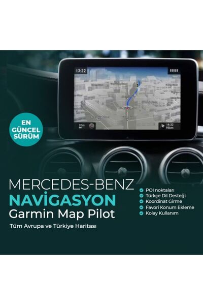 OEM Mercedes-benz Garmin Map Pilot Sd Card Türkiye Ve Avrupa Haritası 2018 (a...