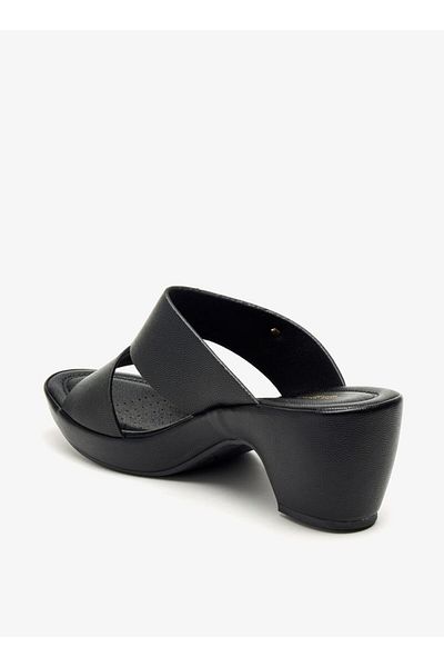 Flora Bella by Shoexpress Flora Bella Solid Slip-On Sandals with Block Heels