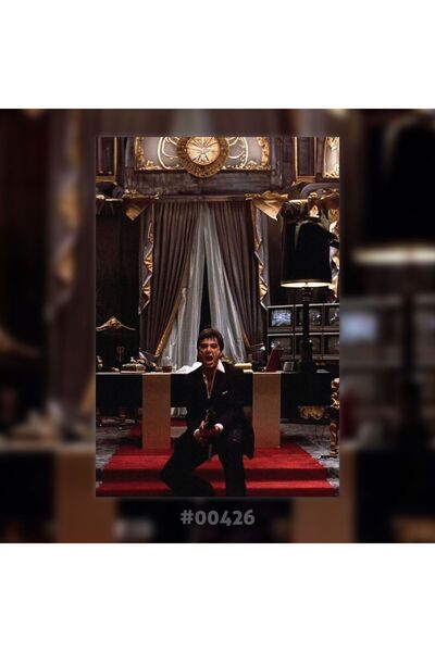 Plexit Tony Montana Baskılı Ahşap Tablo