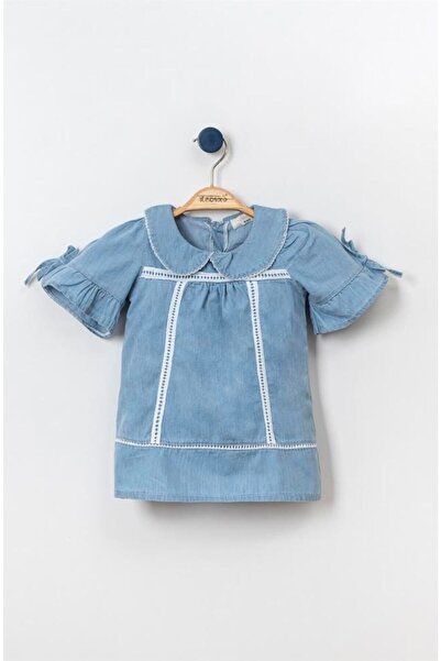 UB UTKUBABY Kopenaki Lace Detailed Denim Denim Dress