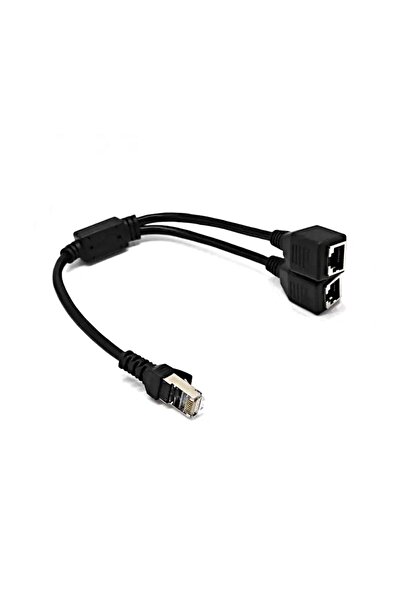 Dark Rj45 Ethernet Lan Genişletilmiş Splitter Kablosu