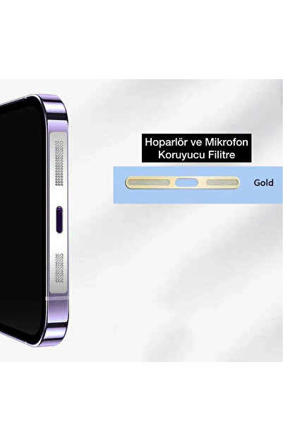 Mopal İphone 15-15Pro-15ProMax-12-13-14-13Pro Toz ve Kir Önleyici Filtre Mikrofon , Hoparlör, Şarj Koruma