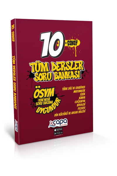 ÇAPA YAYINLARI 10.SINIF TÜMDERLER SORU BANKASI