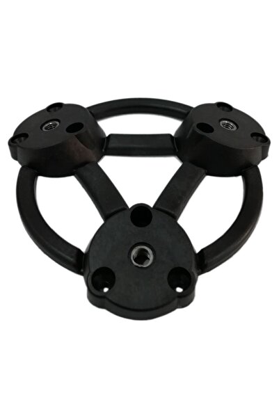 Adem Koç 3'lü Açılı Zigon Sehpa Orta Sehpa Ayak Bağlantı Aparatı Dereceli Siyah