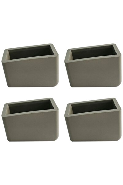 Adem Koç Kaydırmaz Merdiven Ayağı Plastiği Merdiven Pabucu 20x30 Mm Gri (4 Adet)