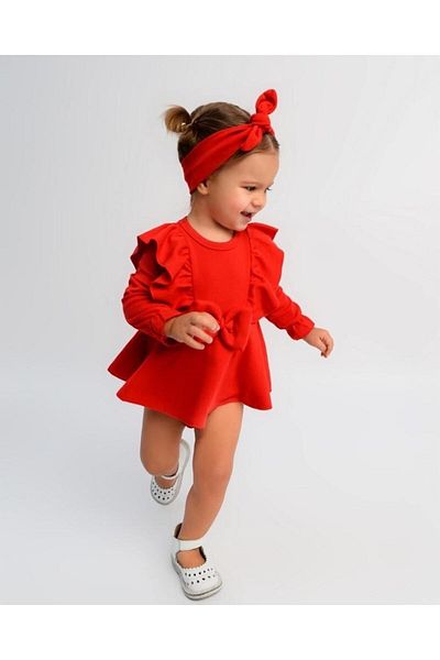 Cherub Baby Ruffle Bow Romper for Baby Girl - 100% Cotton Bodysuit