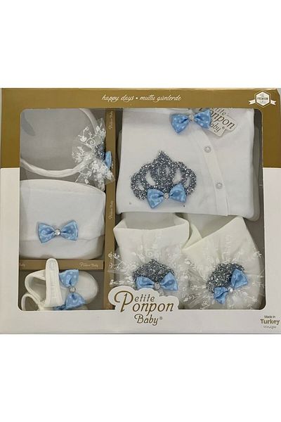 Cherub Baby Crowned Model Overalls Mother Baby Maternity Set (Straight Tulle)