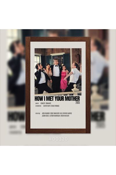 Plexit How I Meet Your Mother Baskılı Ahşap Tablo