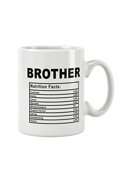 qoeuyl boutique مجموعة هدايا الأخ والأخ المطبوعة من Brother - كوب وكوب ممتع