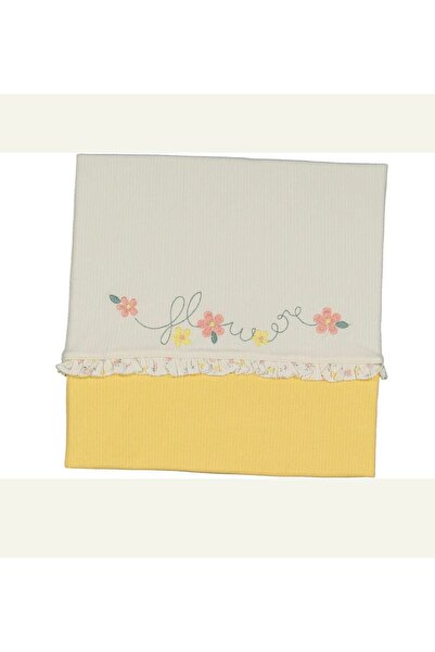 Cherub Baby Floral Embroidered Ribbed Double Layer Cotton Multi-Purpose Combe...