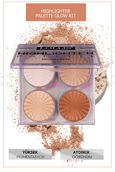 Lollis Highlighter Palette Glow Kit / Aydınlatıcı Palet Glow Kit