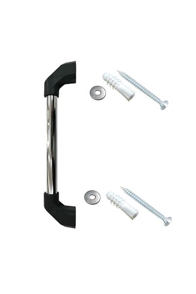 Adem Koç Metal Fixed Disabled Elderly Patient Handle Chrome Plated Grab Bar 25 Cm