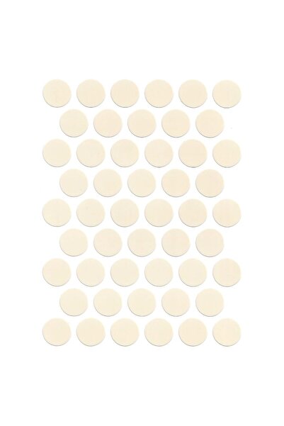 Aska Ticaret Yapışkanlı Vida Tapası Kapama 14 Mm ( Parlak Krem )