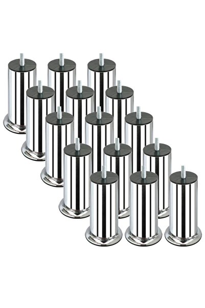 Adem Koç 12 Cm Baza Ayağı Koltuk Ayağı Kanepe Ayağı Civatalı M8 (ince Diş) (1...