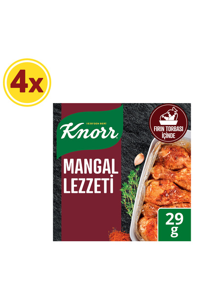Knorr Mangal Lezzeti Fırında Tavuk Çeşnisi 29g X4 Adet
