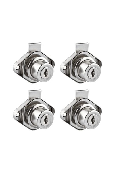 Adem Koç Metal Oval Drawer - Cabinet Lock Set of 4
