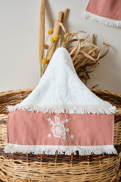 Nazik Home Linea Floral Patterned Towel (50 X 90 cm)