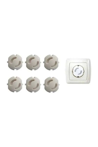 Adem Koç Çocuk Emniyeti Için Priz Kapağı 6 Adet Priz Koruma Kapağı