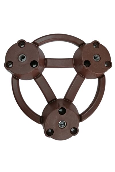 Adem Koç 3'lü Açılı Zigon Sehpa Orta Sehpa Ayak Bağlantı Aparatı Dereceli Kahve