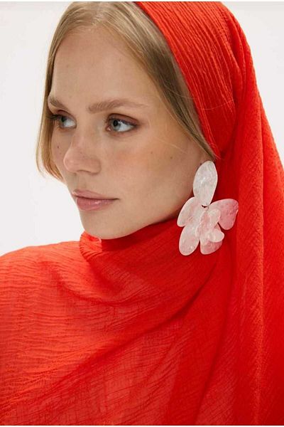 SOFT AKSESUAR New Season Women's Muslin Shawl - Solid Color, Soft Touch