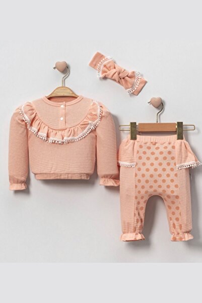 Cherub Baby مجموعة طفلة من الدانتيل بوم بوم
