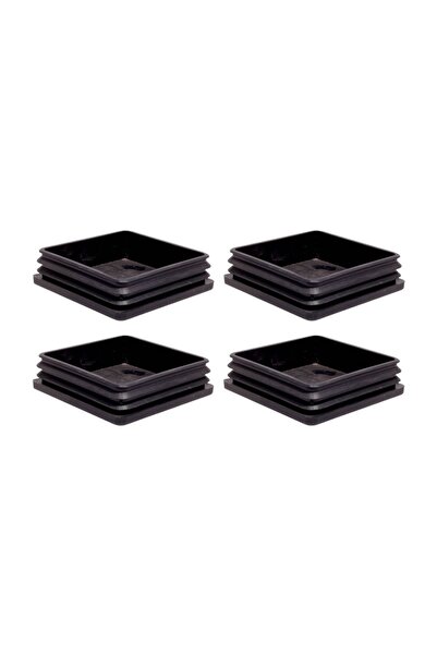Adem Koç 90x90 Mm Plastik Kare Içe Geçme Profil Tapası (kutu) (4 Adet)