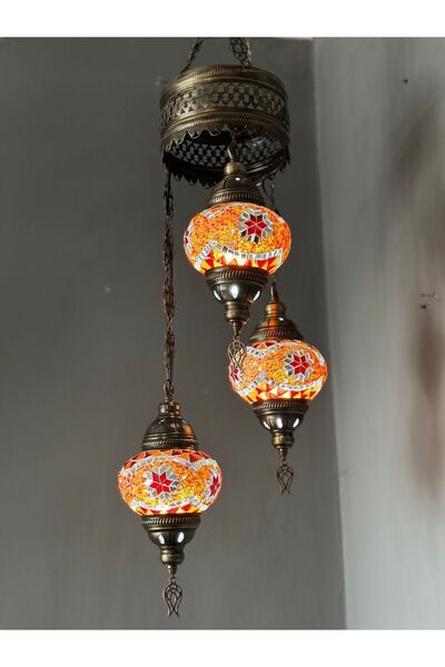 CYL Otantik El Yapımı Mozaik Avize