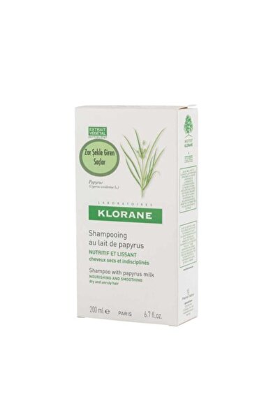 Klorane Shampooing Papyrus 200 ml - Papirus Sütlü Şampuan (Ince, Kuru, Şekil ...